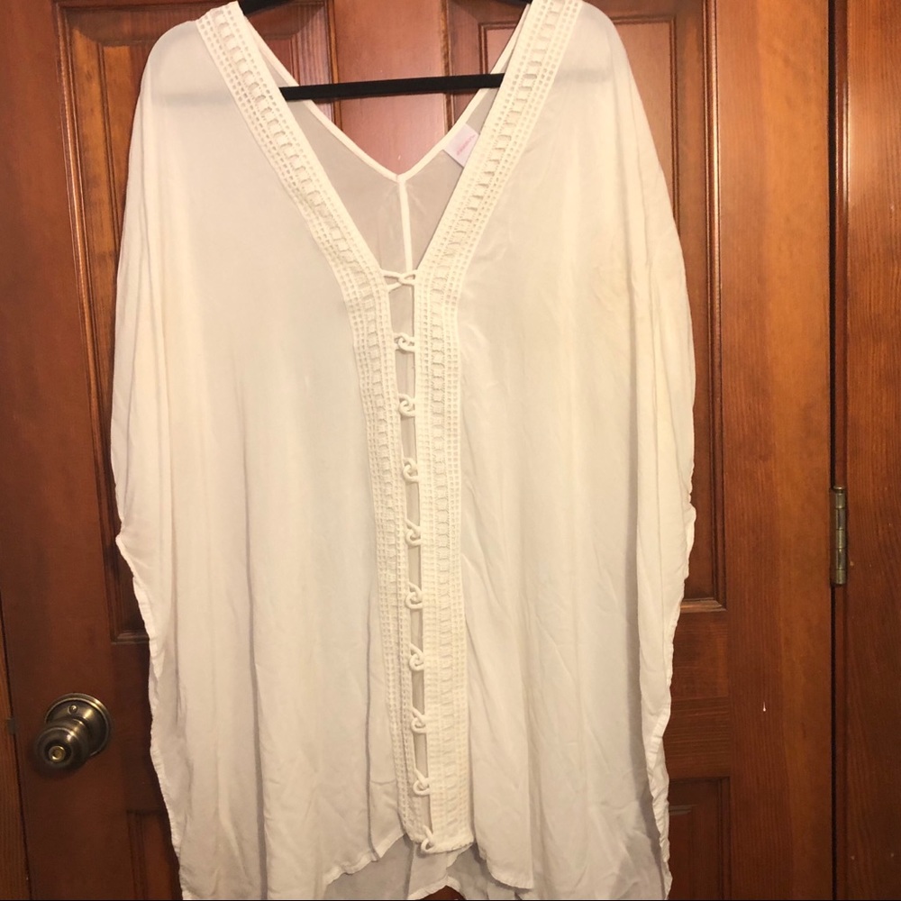 Xhilaration White Swim Cover-Up